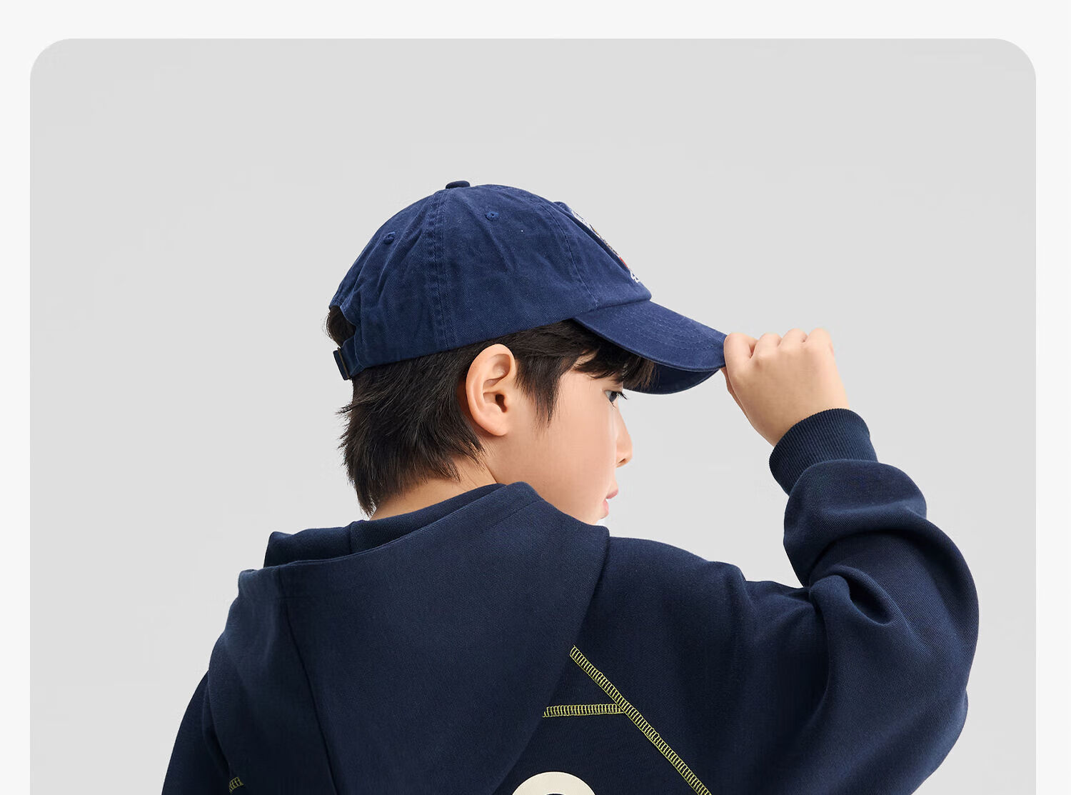 Zuo Xi Kids Children's Sweatshirt 2026 Spring New Boys Jacket Boys Sportswear Top Trendy Light Gray 150 30